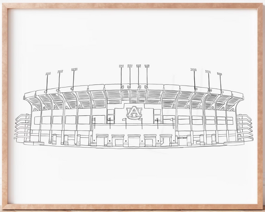 Jordan-Hare Stadium Print [Digital Download]