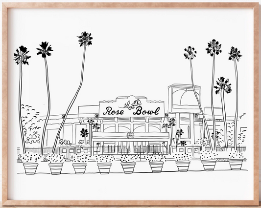 Rose Bowl Stadium Print [Digital Download]