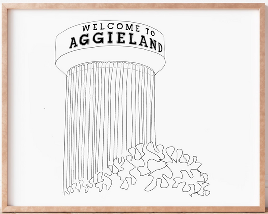 Aggieland Water Tower Print [Digital Download]