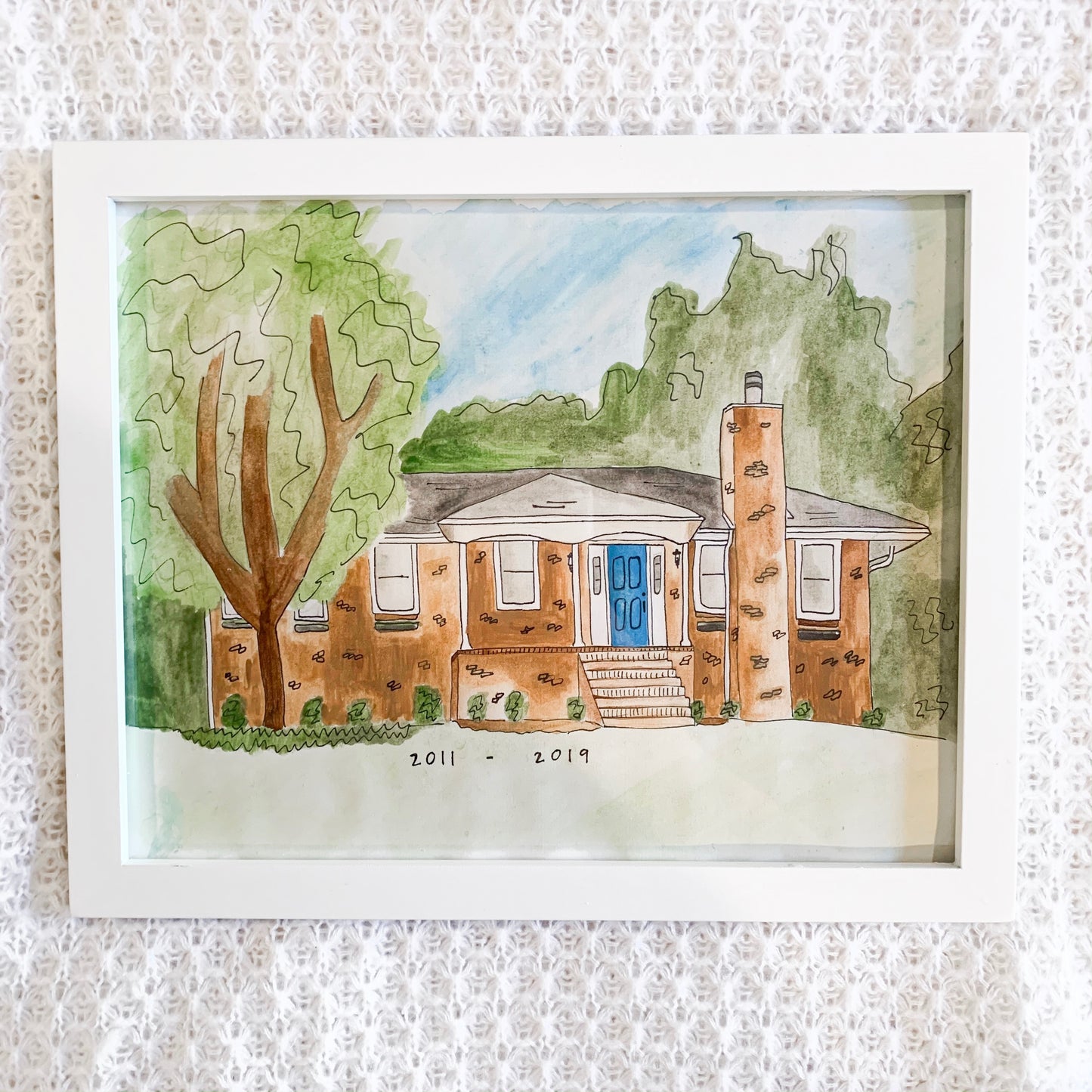 Custom Watercolor House Painting