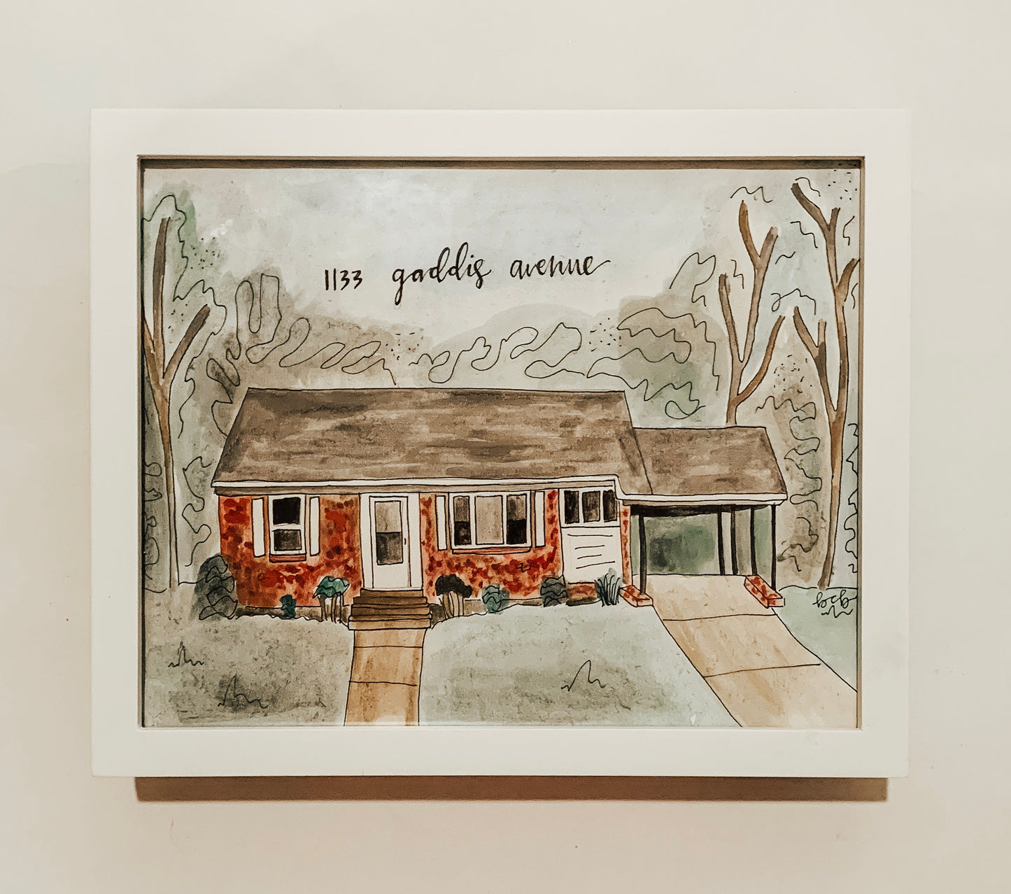 Custom Watercolor House Painting