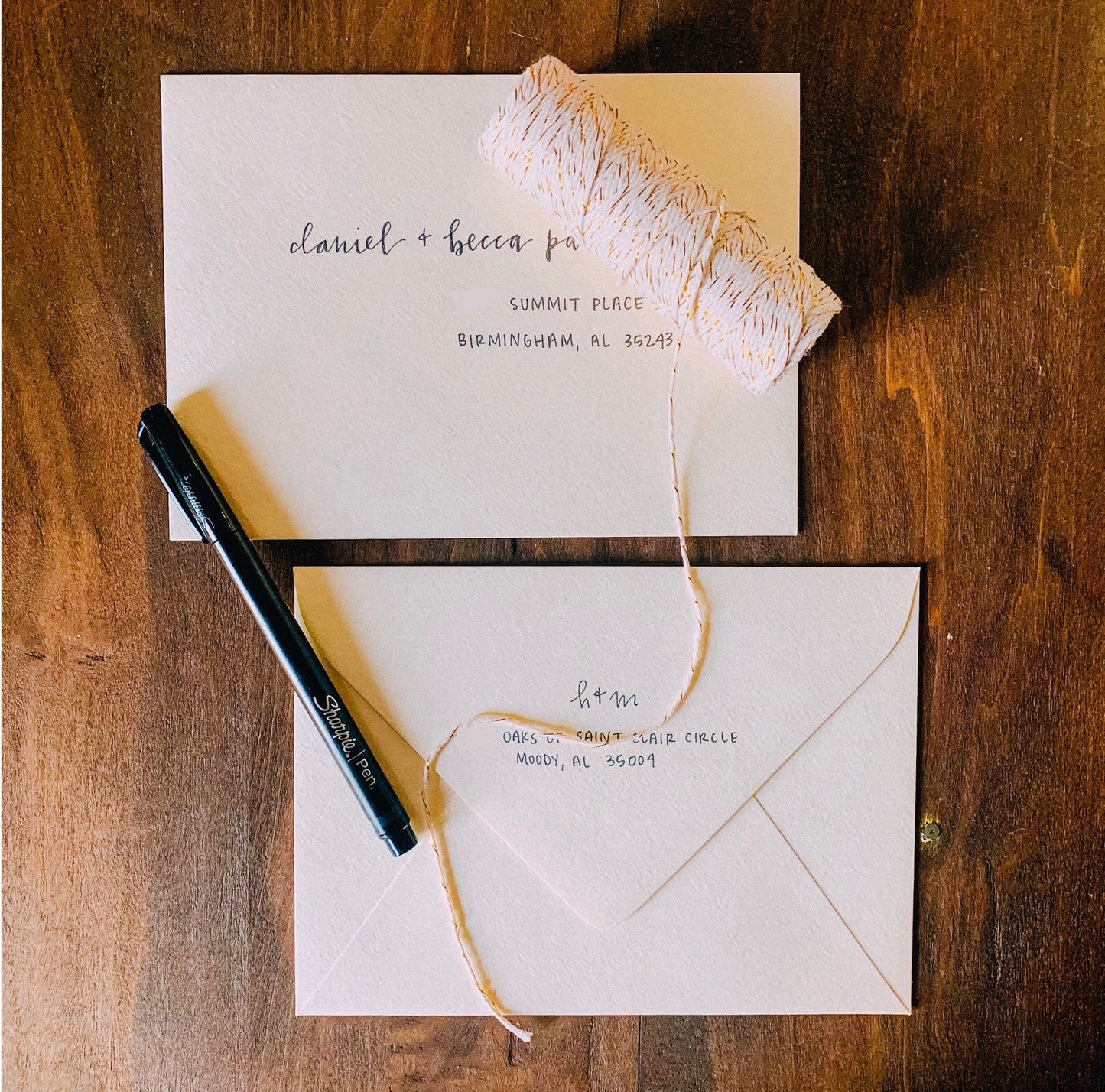 Hand-Lettered Invitations