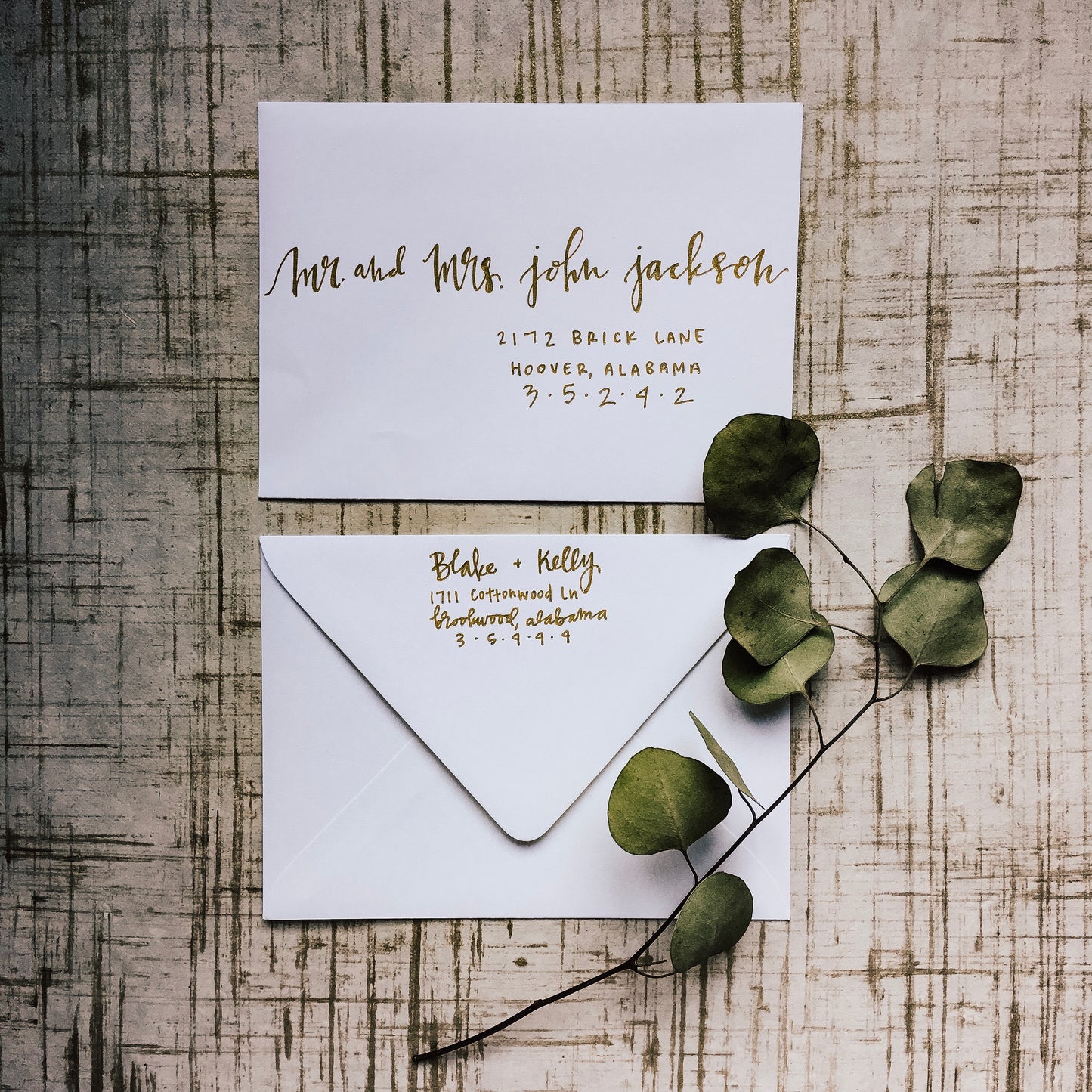 Hand-Lettered Invitations