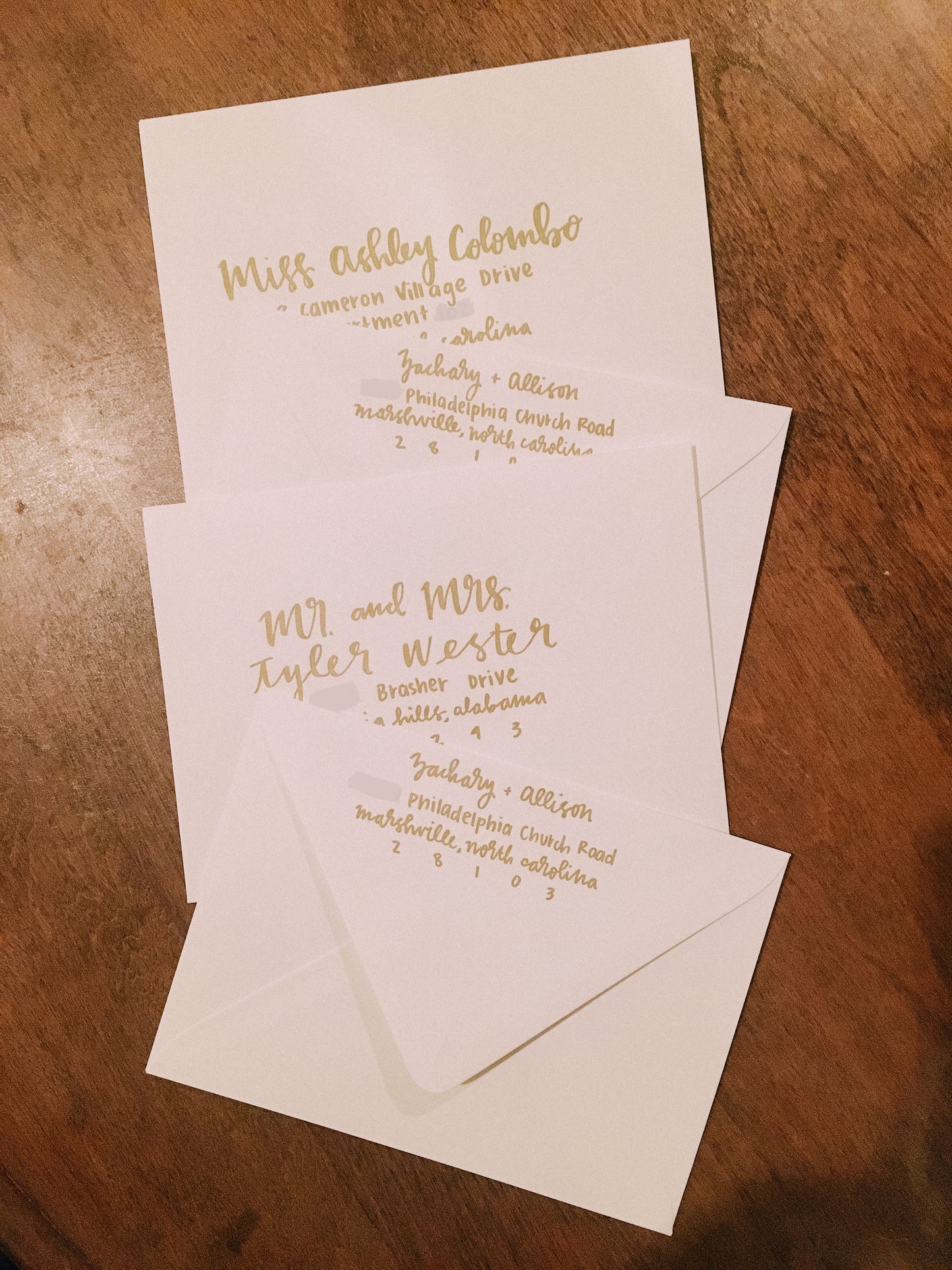 Hand-Lettered Invitations