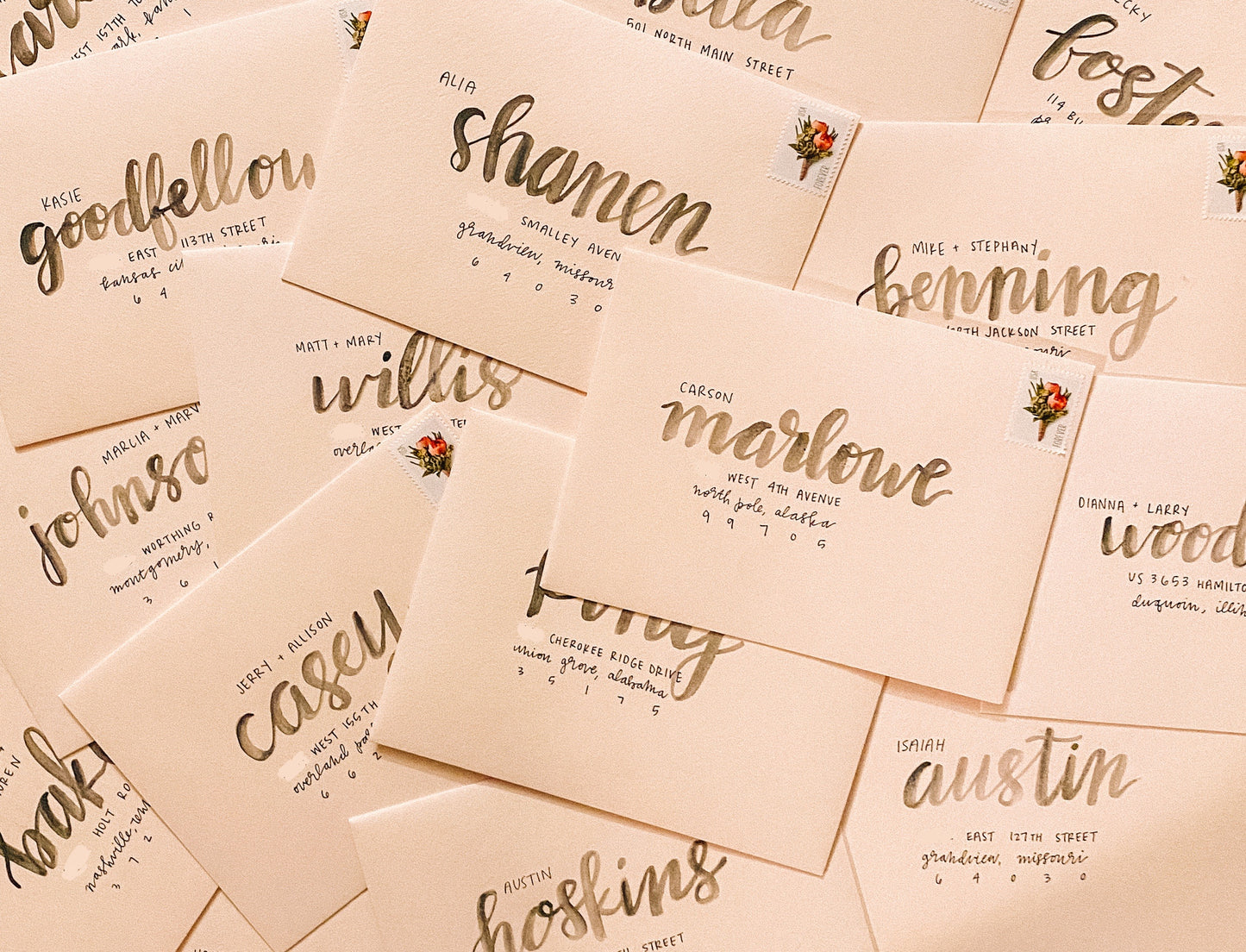 Hand-Lettered Invitations