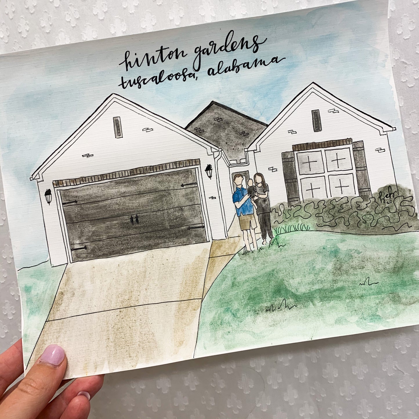 Custom Watercolor House Painting